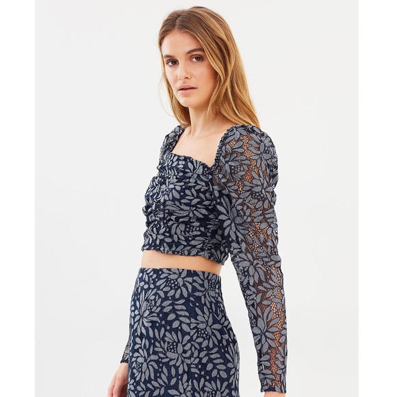 KEEPSAKE the Label Tops - new ☾ keepsake the label ☾Engage Lace Top ☾ Navy ☾